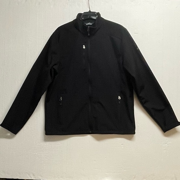 Eddie Bauer Men's Black Soft Shell Jacket Size Large - Picture 4 of 7